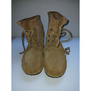 Manitobah Mukluks Okotoks Soft Brown  Suede Leather Vibram Sole Boots W /8  M/6
